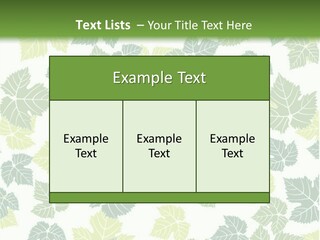 Beautiful Climate Botanical PowerPoint Template