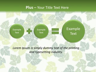 Beautiful Climate Botanical PowerPoint Template