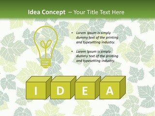 Beautiful Climate Botanical PowerPoint Template