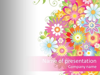 Blossom Graphic Vector PowerPoint Template