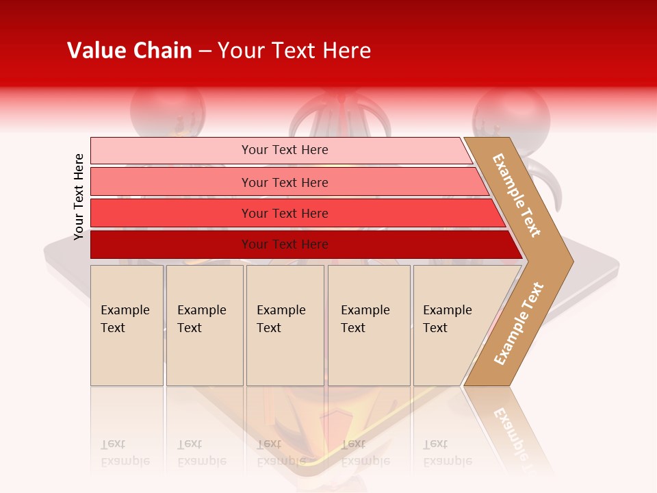 A Group Of People Standing On Top Of A Golden Plate PowerPoint Template