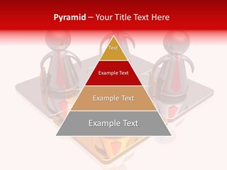 A Group Of People Standing On Top Of A Golden Plate PowerPoint Template