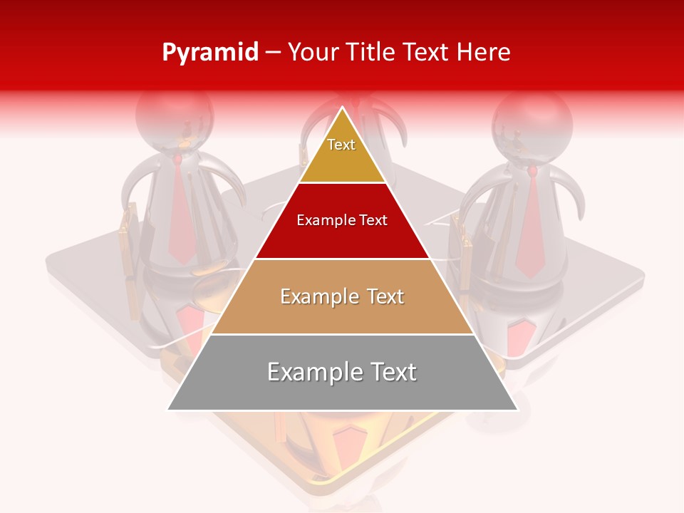 A Group Of People Standing On Top Of A Golden Plate PowerPoint Template