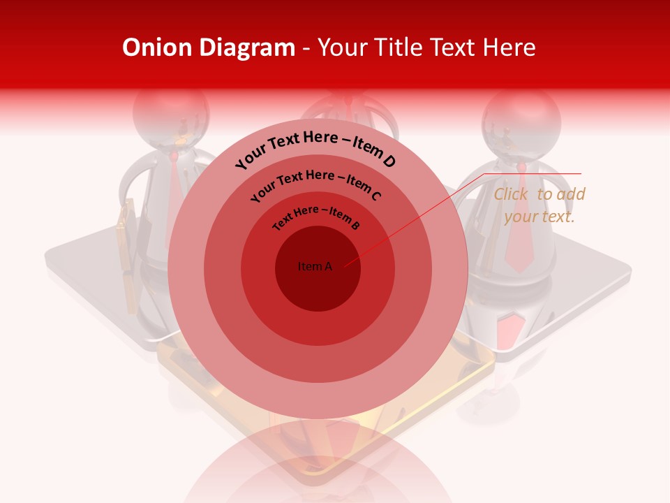 A Group Of People Standing On Top Of A Golden Plate PowerPoint Template