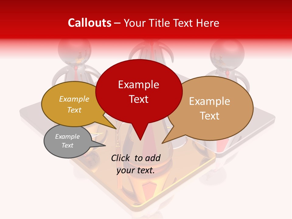 A Group Of People Standing On Top Of A Golden Plate PowerPoint Template
