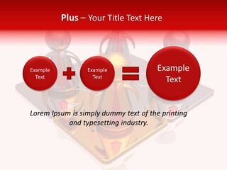 A Group Of People Standing On Top Of A Golden Plate PowerPoint Template