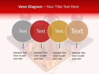 A Group Of People Standing On Top Of A Golden Plate PowerPoint Template