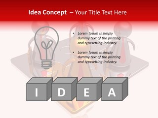 A Group Of People Standing On Top Of A Golden Plate PowerPoint Template