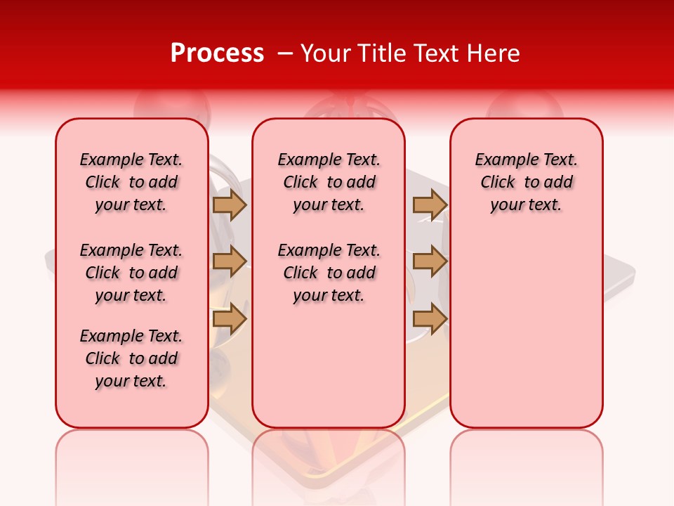 A Group Of People Standing On Top Of A Golden Plate PowerPoint Template
