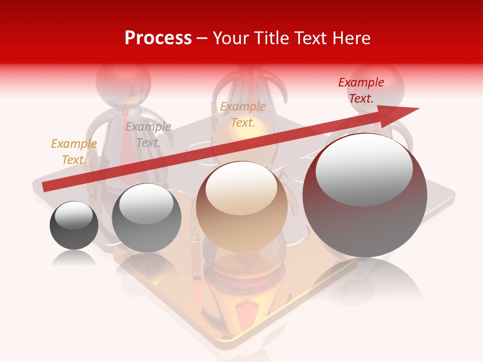 A Group Of People Standing On Top Of A Golden Plate PowerPoint Template