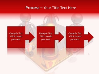 A Group Of People Standing On Top Of A Golden Plate PowerPoint Template