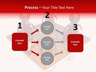 A Group Of People Standing On Top Of A Golden Plate PowerPoint Template