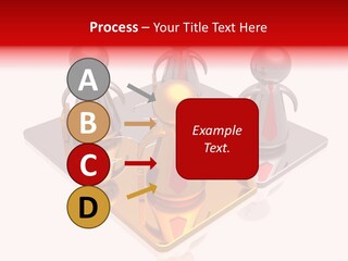 A Group Of People Standing On Top Of A Golden Plate PowerPoint Template