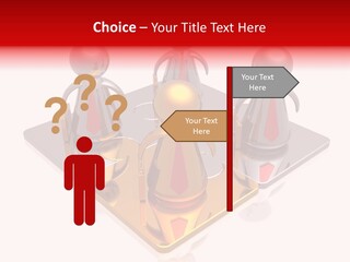 A Group Of People Standing On Top Of A Golden Plate PowerPoint Template