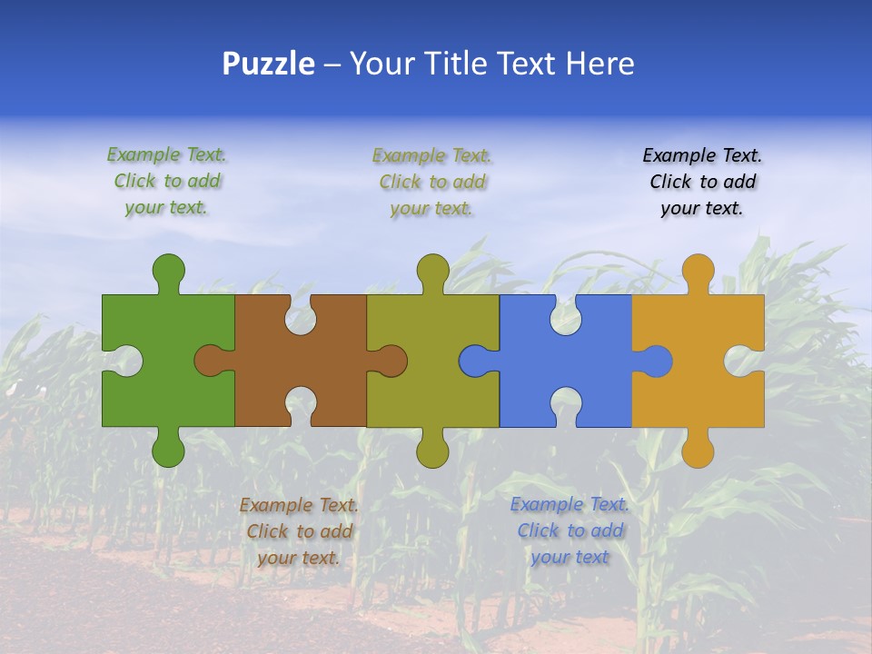 Environment Sunny Blue PowerPoint Template