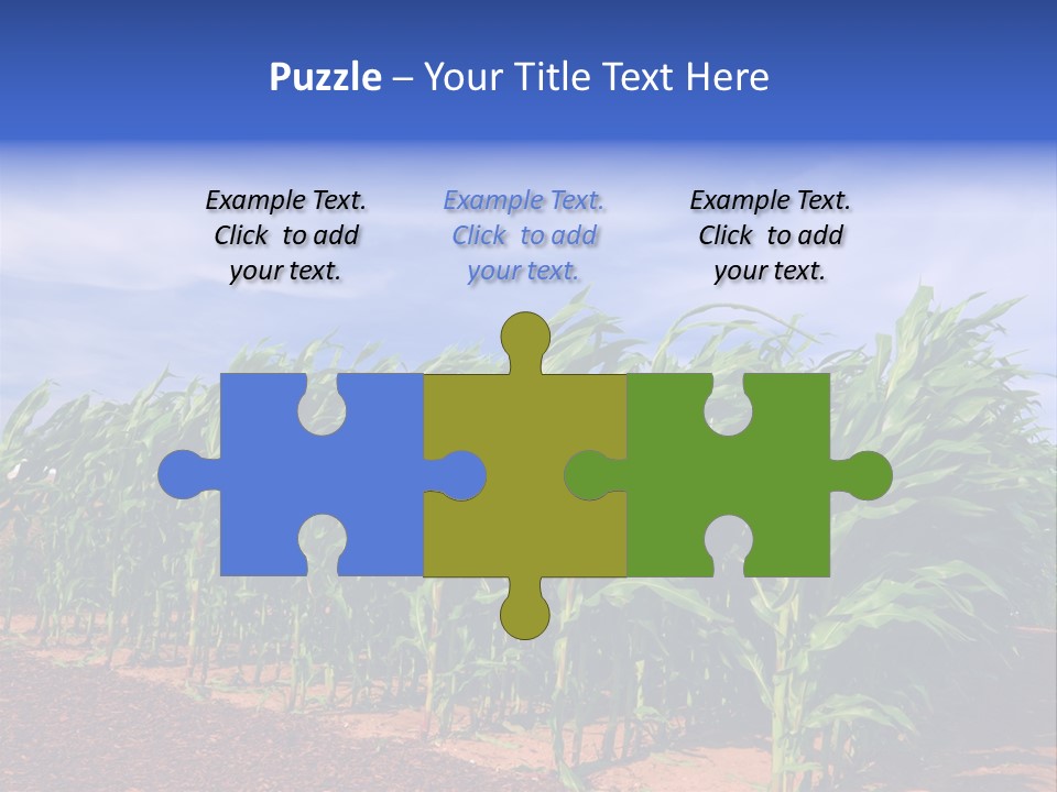 Environment Sunny Blue PowerPoint Template