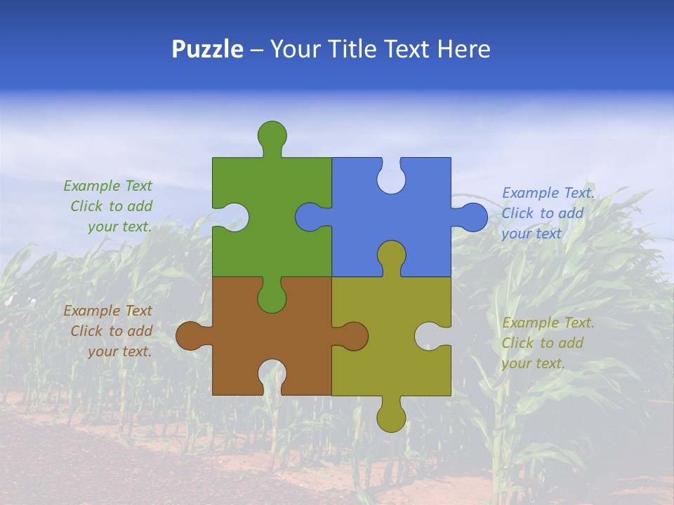 Environment Sunny Blue PowerPoint Template