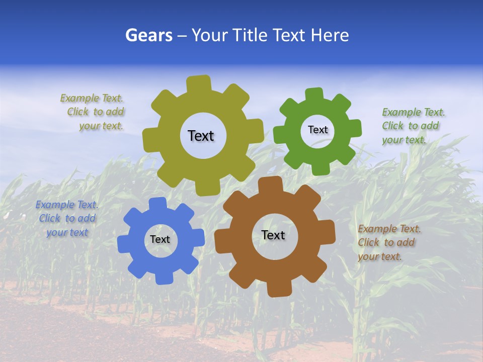 Environment Sunny Blue PowerPoint Template