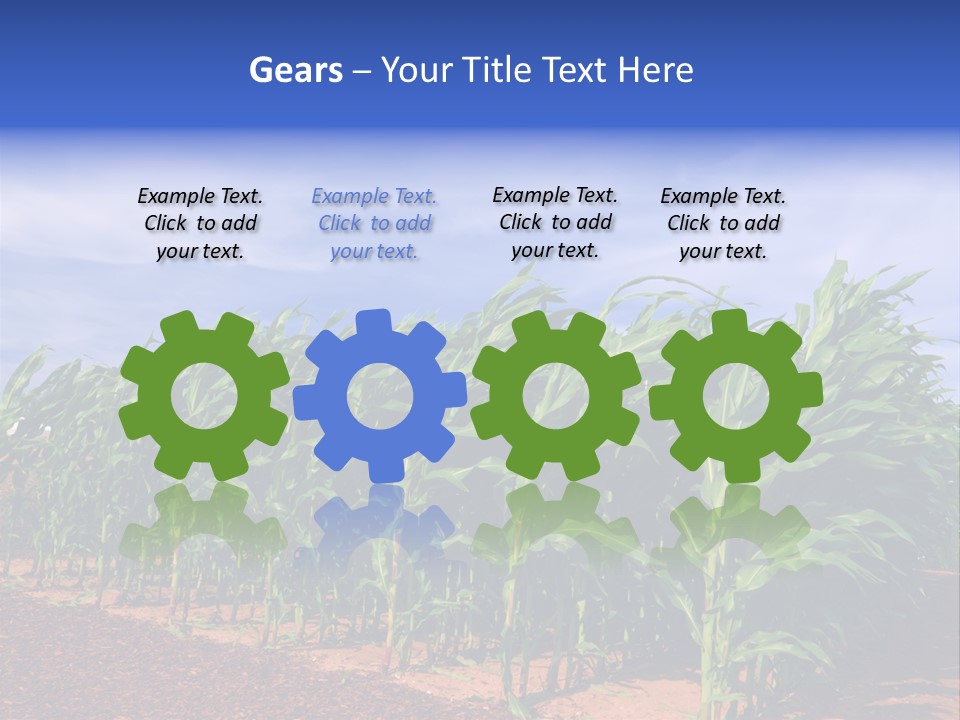 Environment Sunny Blue PowerPoint Template