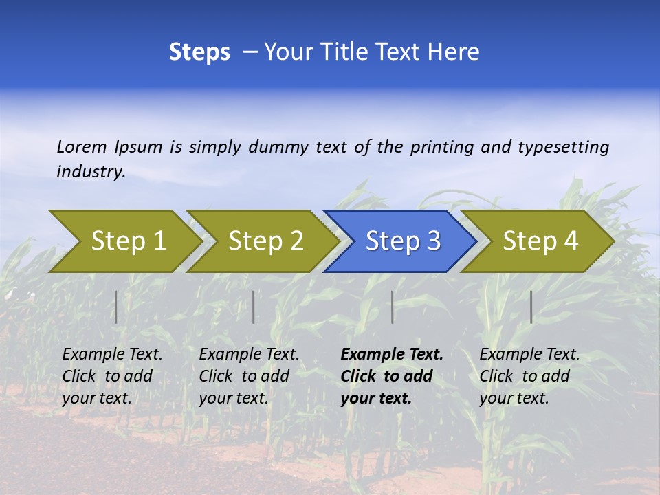 Environment Sunny Blue PowerPoint Template