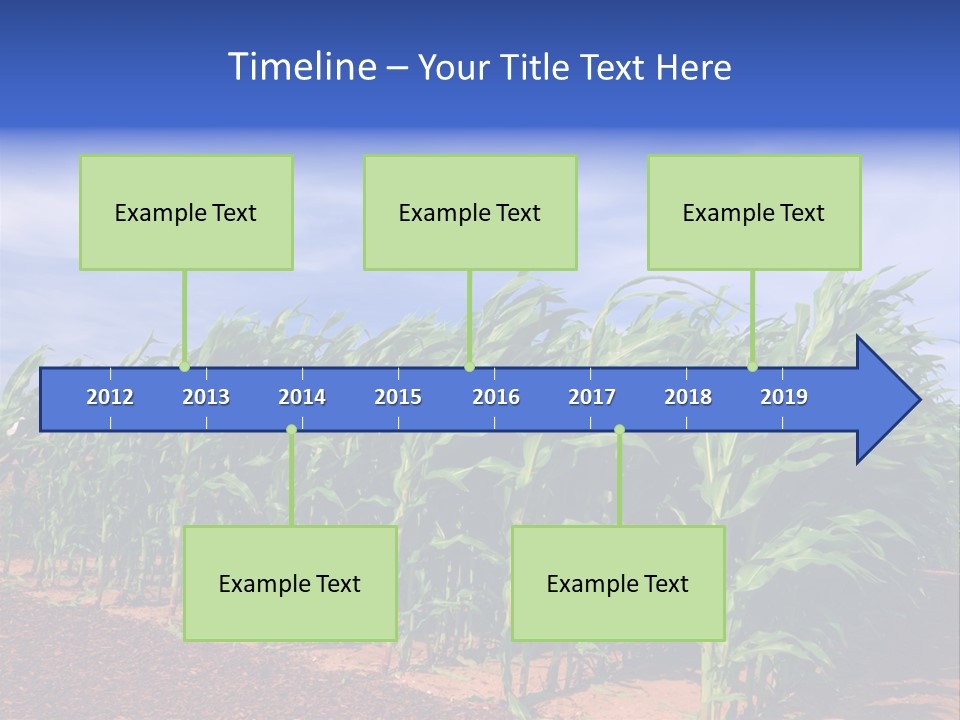 Environment Sunny Blue PowerPoint Template