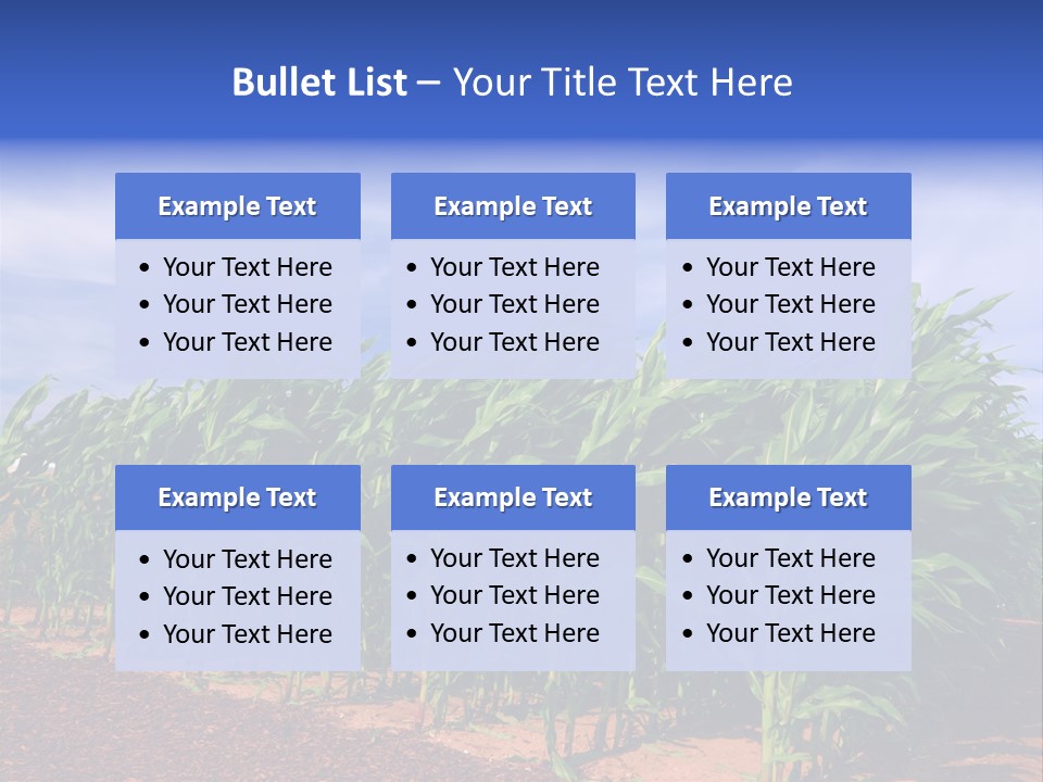 Environment Sunny Blue PowerPoint Template
