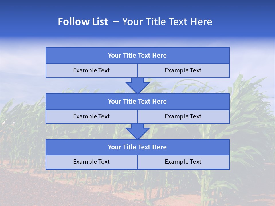 Environment Sunny Blue PowerPoint Template