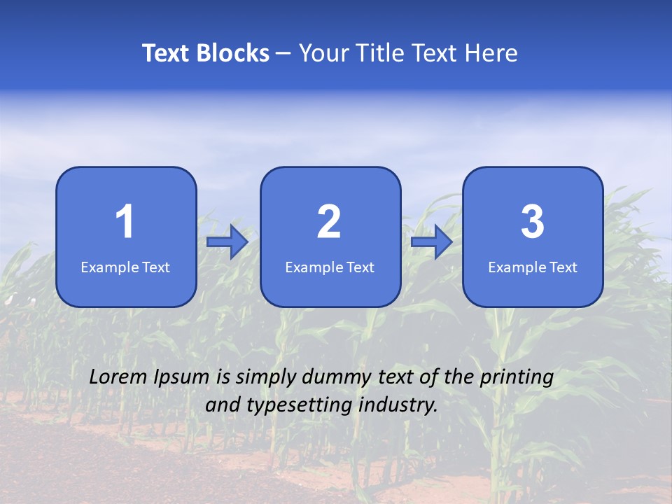 Environment Sunny Blue PowerPoint Template