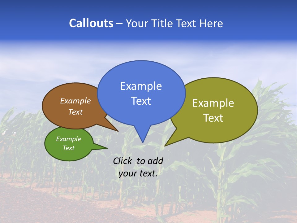 Environment Sunny Blue PowerPoint Template