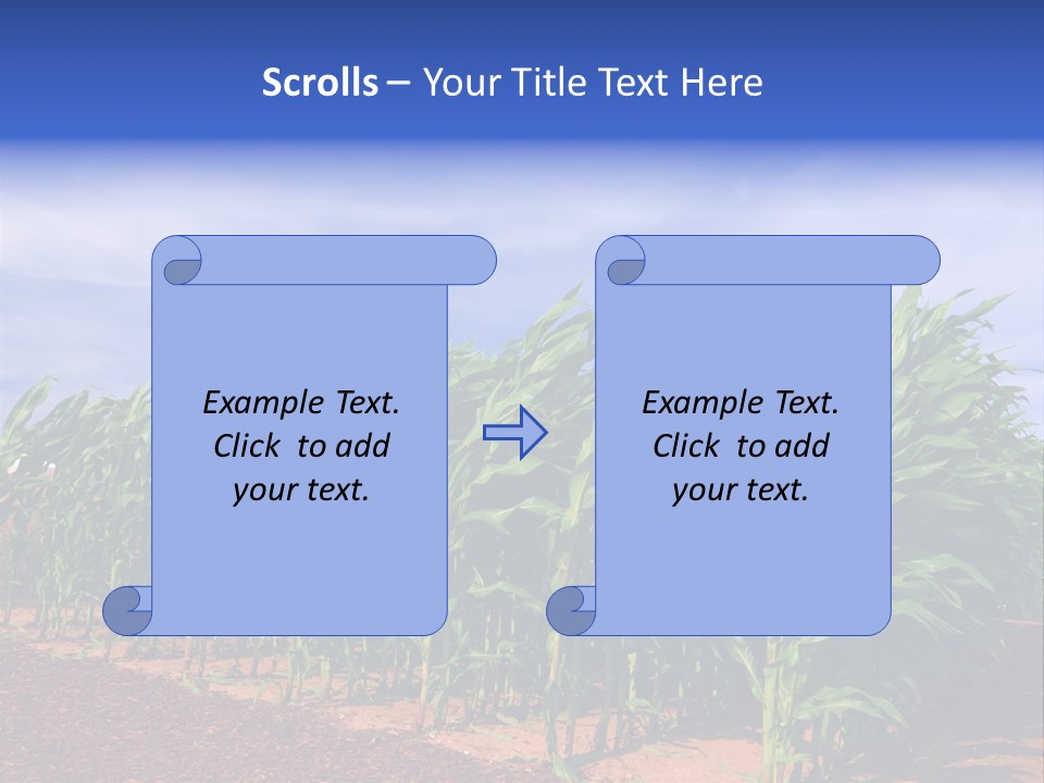 Environment Sunny Blue PowerPoint Template
