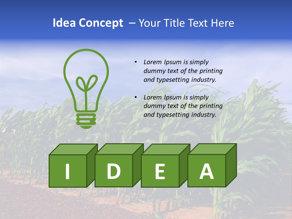 Environment Sunny Blue PowerPoint Template