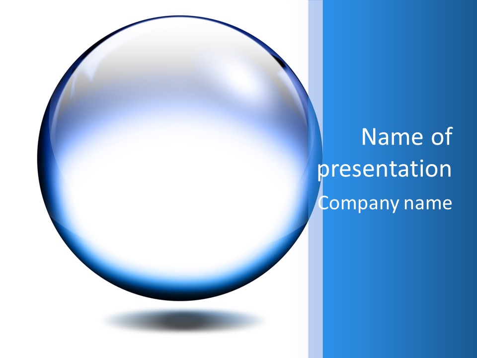 Through Clear Object PowerPoint Template