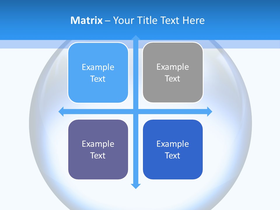 Through Clear Object PowerPoint Template
