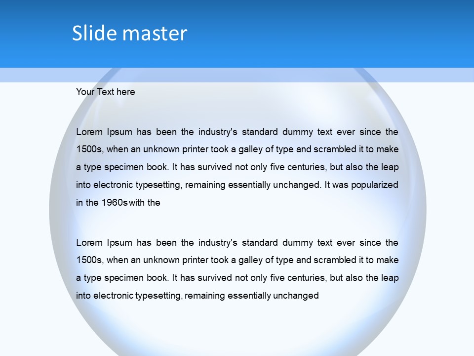 Through Clear Object PowerPoint Template