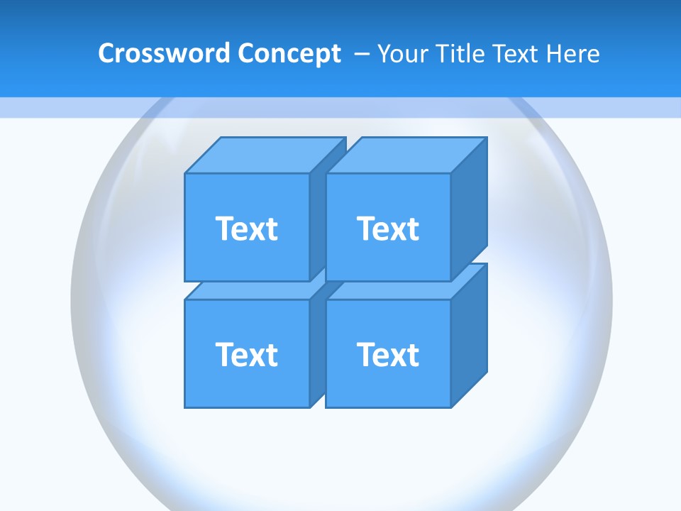 Through Clear Object PowerPoint Template