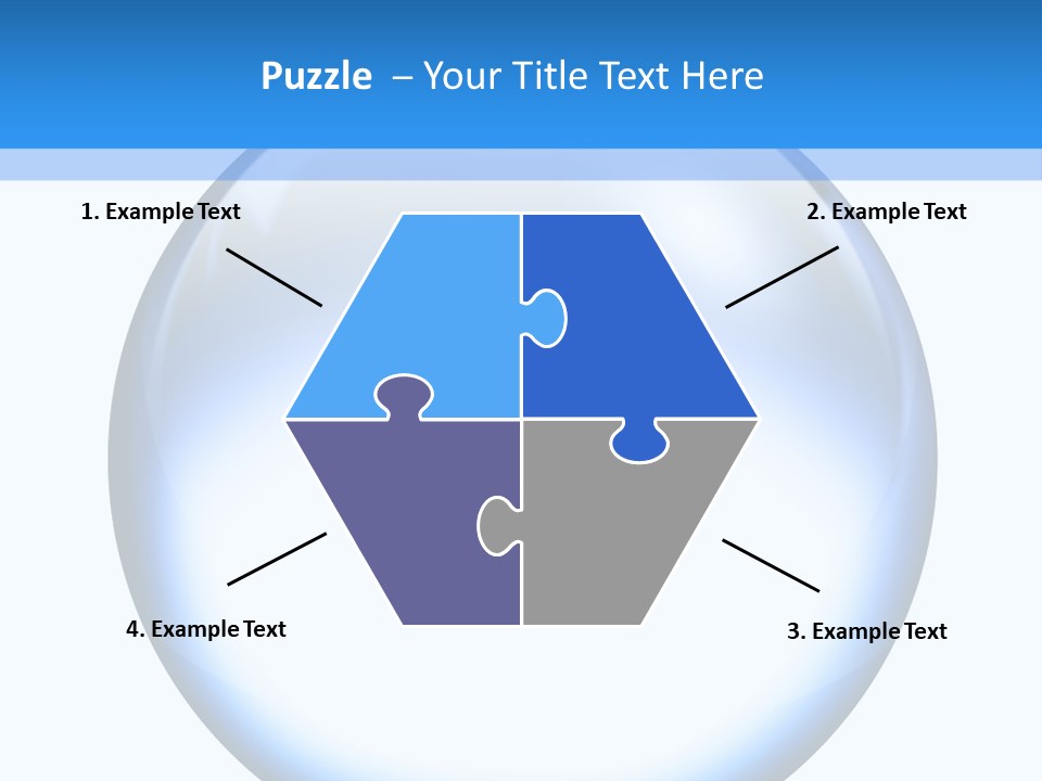 Through Clear Object PowerPoint Template