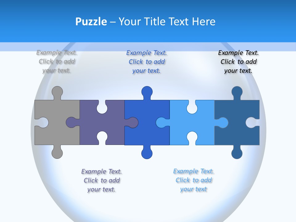 Through Clear Object PowerPoint Template