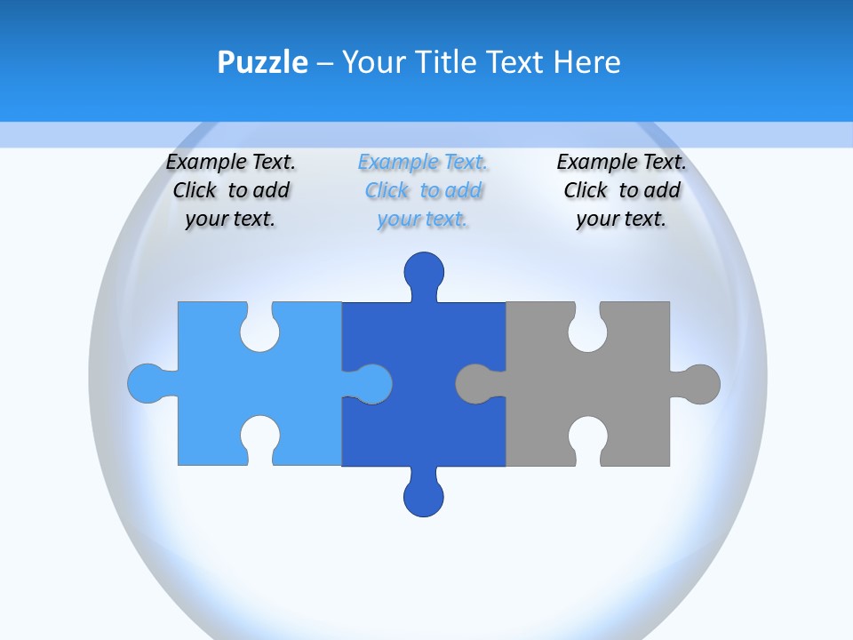 Through Clear Object PowerPoint Template