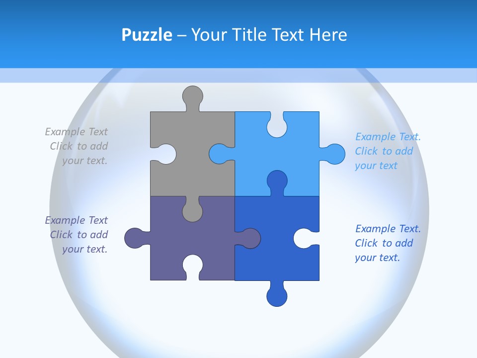 Through Clear Object PowerPoint Template