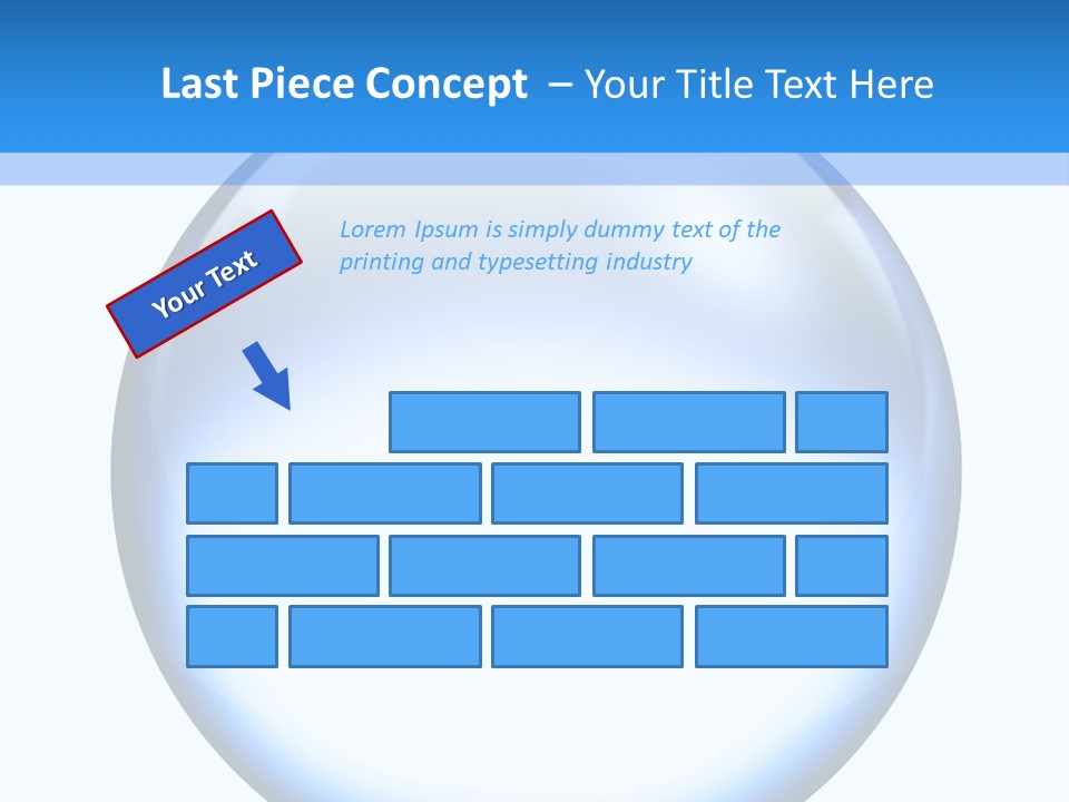 Through Clear Object PowerPoint Template