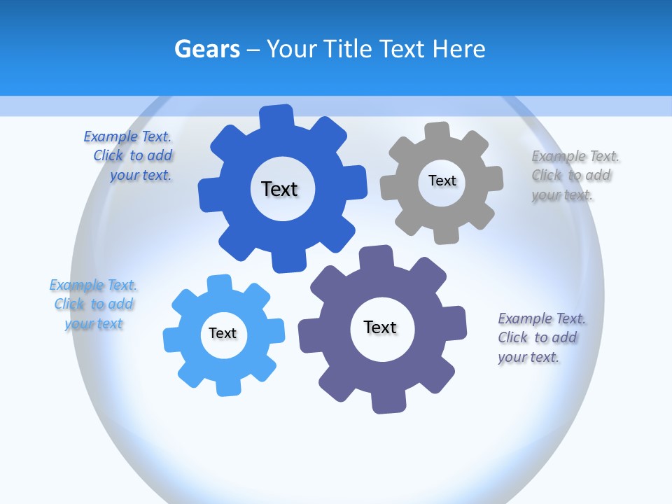 Through Clear Object PowerPoint Template