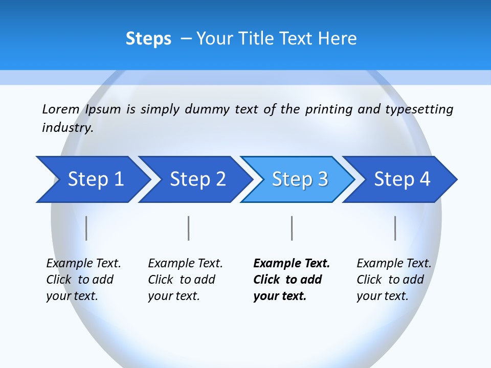 Through Clear Object PowerPoint Template