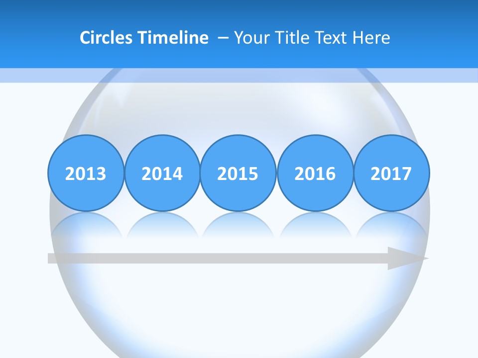 Through Clear Object PowerPoint Template