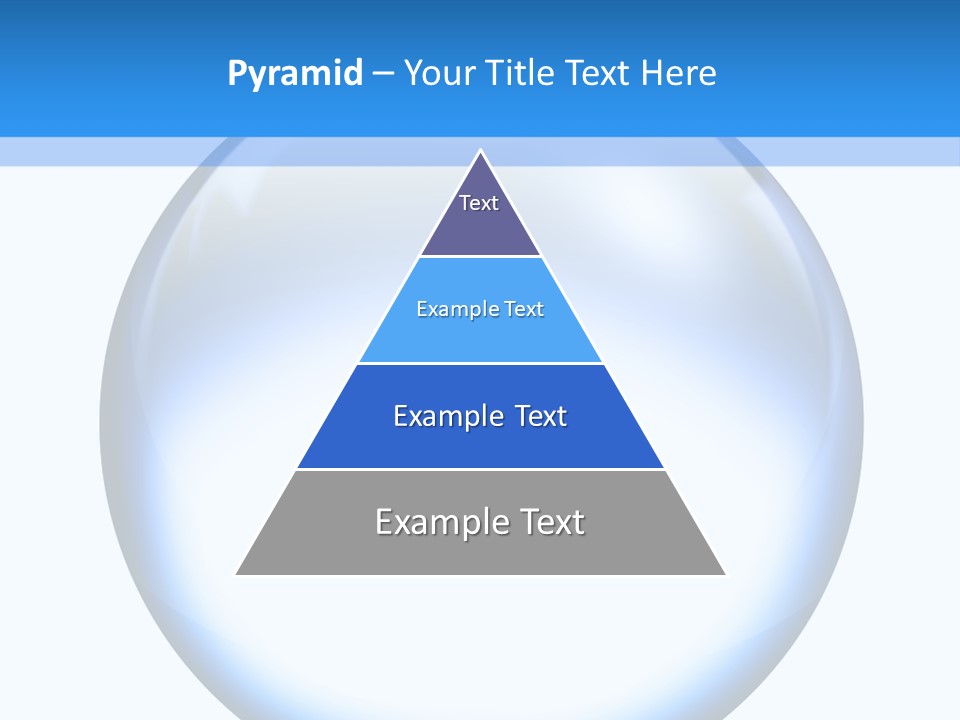Through Clear Object PowerPoint Template