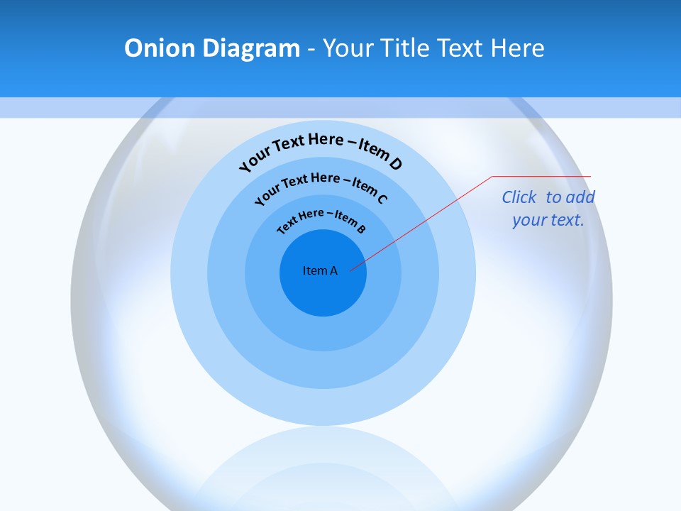 Through Clear Object PowerPoint Template