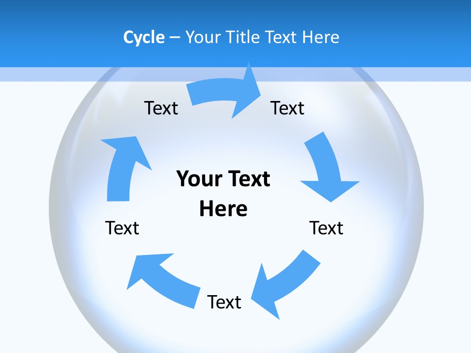 Through Clear Object PowerPoint Template
