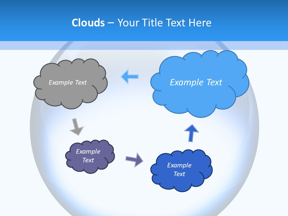 Through Clear Object PowerPoint Template
