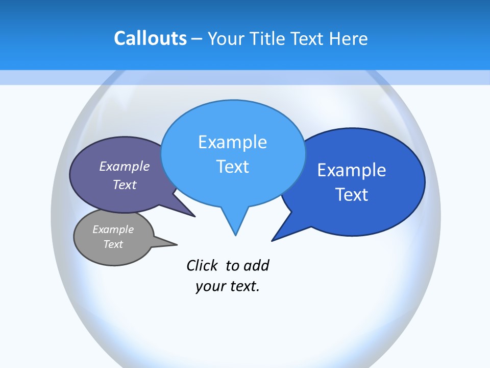 Through Clear Object PowerPoint Template