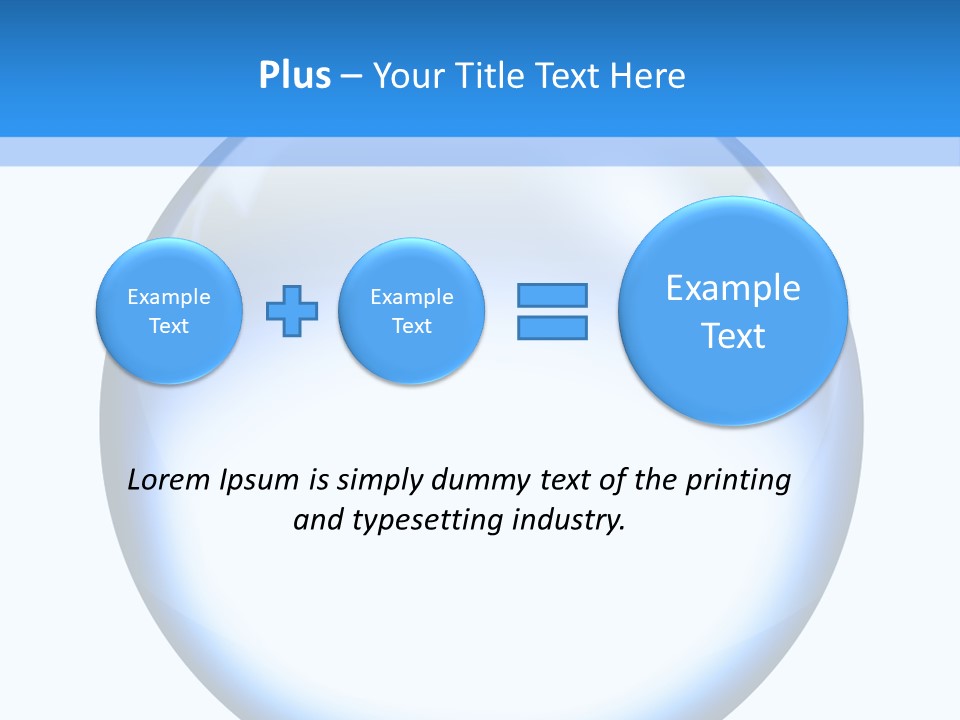 Through Clear Object PowerPoint Template
