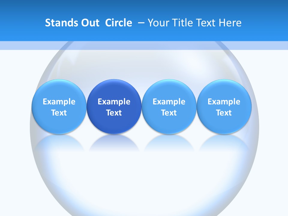 Through Clear Object PowerPoint Template